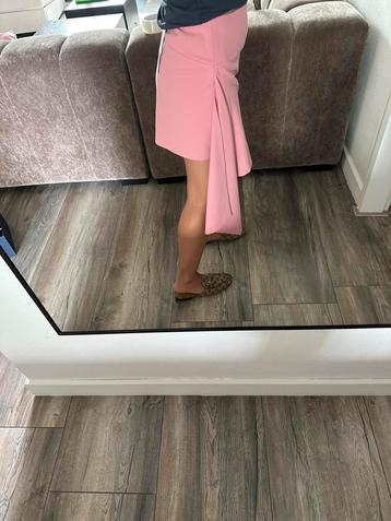 Roze pink asymmetrische rok rokje Zara skirt S nieuw chique beschikbaar voor biedingen