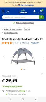 Hondenbed met dak XL, Dieren en Toebehoren, Ophalen, Zo goed als nieuw