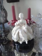 Vintage BAKJE voor HOEDENSPELDEN ~ Witte DAME van Porselein, Ophalen of Verzenden