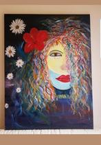 Schilderij Pretty face 60x80 2x samen nu 175e!, Ophalen, Minder dan 50 cm, Nieuw, Schilderij