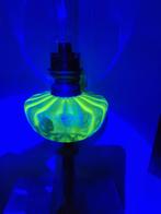 Schitterende zeldzame antieke Franse uranium olielamp, Antiek en Kunst, Ophalen of Verzenden