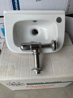 Toiletfonteintje met chromen syfon - Zo goed als nieuw!, Huis en Inrichting, Ophalen of Verzenden, Zo goed als nieuw