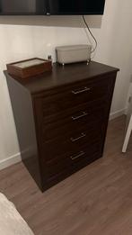 IKEA SONGESAND Bruine Ladekast - 4 Lades, Huis en Inrichting, Kasten | Dressoirs, Ophalen, Overige materialen, 50 tot 100 cm, Zo goed als nieuw