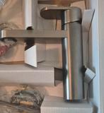 Hotbath F003GN Wastafelkraan Geborsteld Nikkel, Doe-het-zelf en Verbouw, Sanitair, Ophalen of Verzenden, Nieuw, Kraan