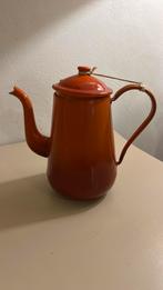 Emaille oranje koffiepot, Ophalen