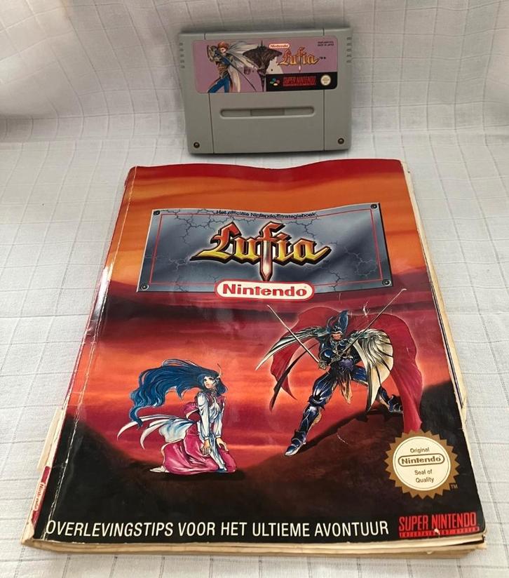 SNES Game: Lufia, inclusief strategieboek NL (PAL), Spelcomputers en Games, Games | Nintendo Super NES, Gebruikt, Avontuur en Actie