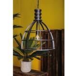 PTMD lamp zwart ijzer industriële look, Verzenden, Zo goed als nieuw, Minder dan 50 cm