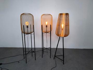 Industriële set van 3 Vloerlampen | GRATIS BEZORGING beschikbaar voor biedingen