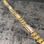 14 karaats gouden armband heren rolex model, Sieraden, Tassen en Uiterlijk, Armbanden, Ophalen of Verzenden, Nieuw, Goud