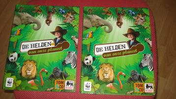 HELDEN VAN ONZE PLANEET, DIEREN PLAATJES ALBUM + KAARTJES beschikbaar voor biedingen