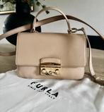 FURLA tas crossbody van leer, Ophalen of Verzenden, Zo goed als nieuw, Beige, Schoudertasje