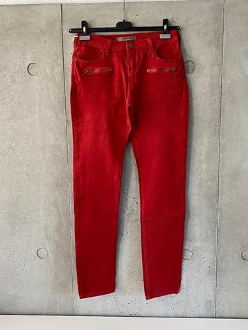 F457 Nieuw: jeans Jade Twelve mt 29=S=36 broek koraal rood beschikbaar voor biedingen