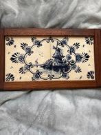 Delfts Blauw Tegeltableau Kunst-ambacht 't Schippertje, Ophalen of Verzenden