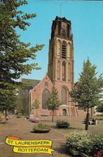 Q223 ongelopen ansichtkaart st laurens kerk rotterdam, Ophalen of Verzenden, Ongelopen, Zuid-Holland