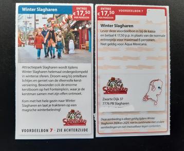Winter Slagharen entree €17,50 per persoon beschikbaar voor biedingen
