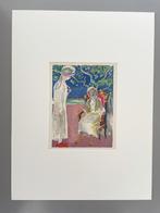 Houtgravure Kees van Dongen inclusief zuurvrij passepartout, Antiek en Kunst, Kunst | Etsen en Gravures, Ophalen of Verzenden