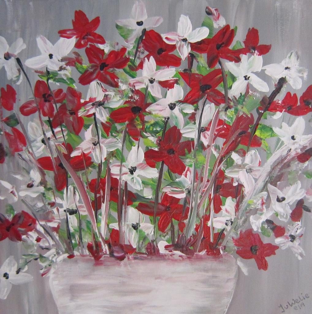 bloemen schilderijen, Ophalen