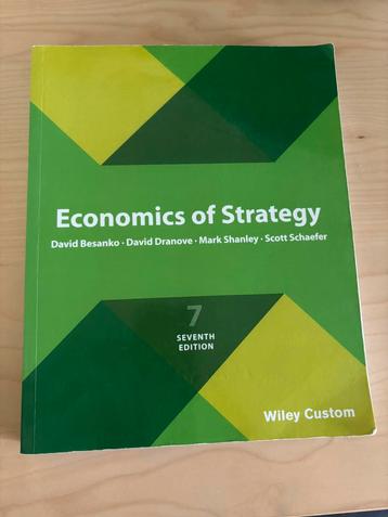 Economics of Strategy 7th edition beschikbaar voor biedingen
