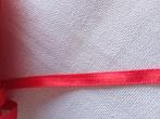 5 meter rood satijn Lint van 0,6 cm. breed, Ophalen of Verzenden, Nieuw, Lint, Band of Elastiek