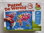 Jumbo puzzel de wereld - compleet - 37 stukjes - 4+, Ophalen of Verzenden, 10 tot 50 stukjes, Zo goed als nieuw, 4 tot 6 jaar
