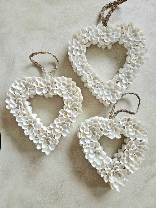 Schelpen harten hanger 1 uit Bali, Huis en Inrichting, Woonaccessoires | Wanddecoraties, Nieuw, Ophalen of Verzenden