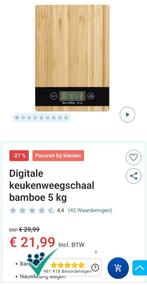 Mooie houten keukenweegschaal nieuw, Ophalen, Nieuw