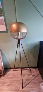 Zwart gouden staande vloerlamp! 170cm hoog., Ophalen of Verzenden, Zo goed als nieuw, Metaal, 150 tot 200 cm