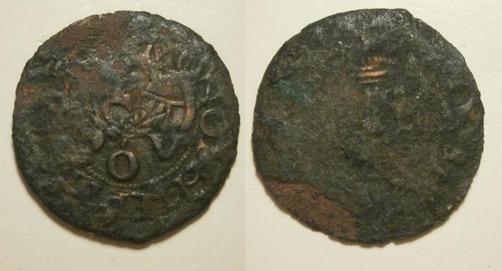 Utrecht - Duit Philips van Bourgondië - 1514 /1527 - R, Postzegels en Munten, Munten | Nederland, Losse munt, 1 cent, Vóór koninkrijk