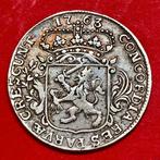 1/4e Dukaat Zeeland 1763. Zfr., Vóór koninkrijk, Zilver, Losse munt, Overige waardes