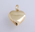 Groot 14 karaat Gouden Hart Hartje Kettinghanger Hanger., Jw, Verzenden, Nieuw, Hart