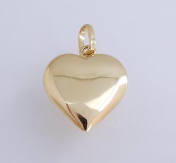 Groot 14 karaat Gouden Hart Hartje Kettinghanger Hanger. beschikbaar voor biedingen