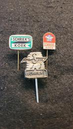 Schriek koek Oosterhout speldje, Verzamelen, Speldjes, Pins en Buttons, Verzenden, Zo goed als nieuw, Merk, Speldje of Pin