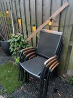 Jysk Stapel tuinstoelen Larvik, Ophalen, Zo goed als nieuw, Metaal, Stapelbaar