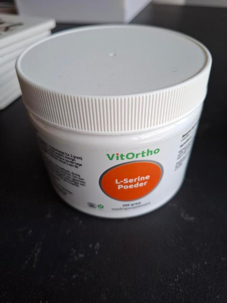 VitOrtho L-Serine Poeder - 200 gram, Sport en Fitness, Fitnessmaterialen, Zo goed als nieuw, Overige typen, Ophalen of Verzenden