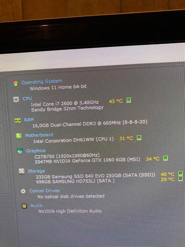 Gaming PC - GTX 1060, SSD+HDD, Computers en Software, Desktop Pc's, Gebruikt, 3 tot 4 Ghz, HDD, SSD, 8 GB, Met videokaart, Gaming