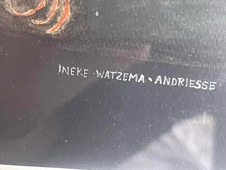 Ineke Watzema - Andriesse: Uil met Prooi, Antiek en Kunst, Kunst | Tekeningen en Foto's, Ophalen