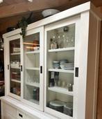 Mooie kast met glazen deuren, Ophalen, Glas, 100 tot 150 cm, 150 tot 200 cm