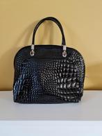 Nieuwe lakleren tas met croco print, Ophalen of Verzenden, Nieuw, Zwart, Handtas