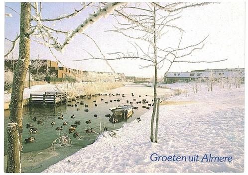 958415	Almere Haven	Parkwerf	Nette oude kaart Onbeschreven, Verzamelen, Ansichtkaarten | Nederland, Ongelopen, Flevoland, Ophalen of Verzenden