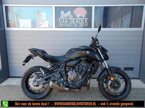 YAMAHA MT 07 ABS (bj 2020) BLACK - Lage KM!, Motoren, Motoren | Yamaha, Bedrijf, Naked bike