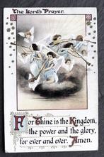 The Lord's Prayer - engelen - For Thine is the Kingdom, Verzenden, Voor 1920, Ongelopen, Overige thema's