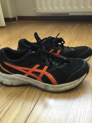 Asics hardloop schoenen sportschoenen maat 39 zwart oranje beschikbaar voor biedingen