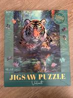 Puzzel Tijger Fluweel - 1000 Stukjes, Ophalen of Verzenden, 500 t/m 1500 stukjes, Nieuw, Legpuzzel