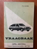 Vraagbaak Opel Ascona-C benzine, 1981-1983, Ophalen of Verzenden