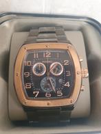 Fossil Chronograph compleet in doos, Zwart, Fossil, Ophalen of Verzenden, Zo goed als nieuw
