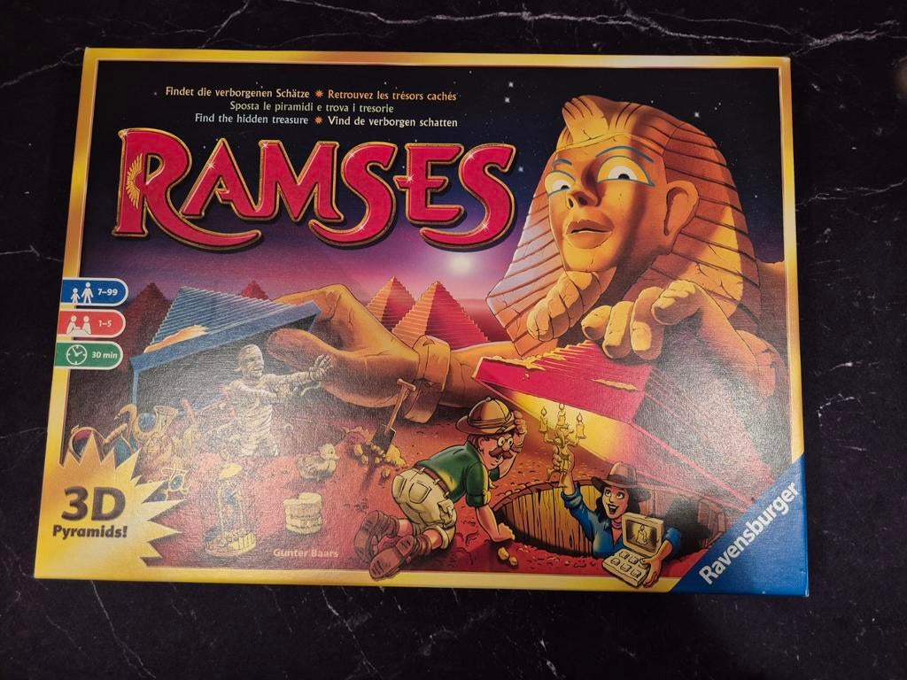 Ramses Bordspel - Ravensburger, Hobby en Vrije tijd, Gezelschapsspellen | Bordspellen, Ophalen of Verzenden, Zo goed als nieuw