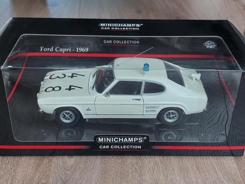 Ford Capri Polizei (1969) | Politie | 1:18 | Minichamps, Hobby en Vrije tijd, Modelauto's | 1:18, Zo goed als nieuw, Auto, MiniChamps