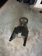 Draaibare salontafel met marmeren voet, Huis en Inrichting, Tafels | Salontafels, Ophalen, Gebruikt, Rond, 50 tot 100 cm