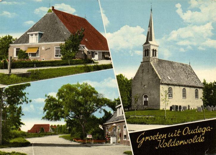 Groeten uit Oudega-Kolderwolde - 3 afb - 1981 gelopen, Verzamelen, Ansichtkaarten | Nederland, Ongelopen, Noord-Brabant, Voor 1920