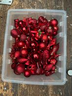 Assortiment kerstballen en piek, Diversen, Kerst, Ophalen of Verzenden, Gebruikt